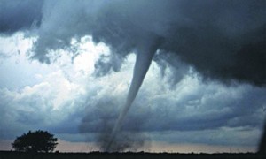 Стихия. Сильный смерч может ломать деревья и рушить здания. Благо, в Украине, таких не бывало 